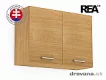 REA ALFA - horní dvoudveřová skříňka - 80 cm KHO-80-57