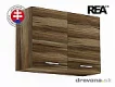 REA ALFA - horní dvoudveřová skříňka - 80 cm KHO-80-57