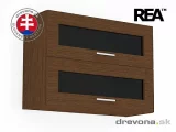 REA ALFA  - horní skříňka prosklená nebo plná - 2x výklop KHV-80-57