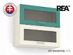 REA ALFA -  KHV-80-72 horní skříňka výklopná (prosklená, plná, hliníková dvířka) - 80 cm