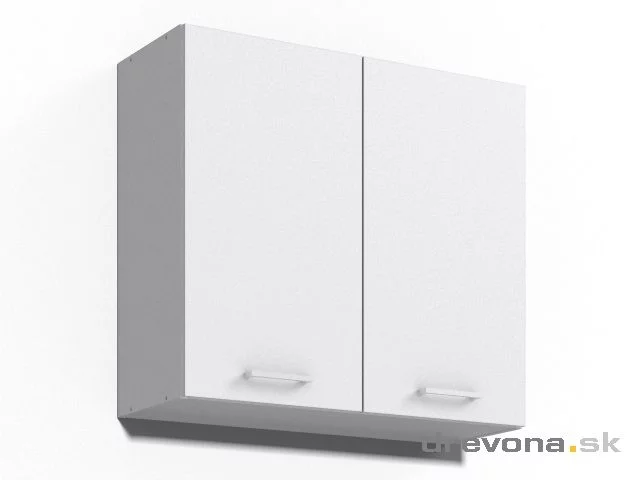 REA ALFA - horní dvoudvéřová skříňka (plná nebo prosklená dvířka) KHO-80-72