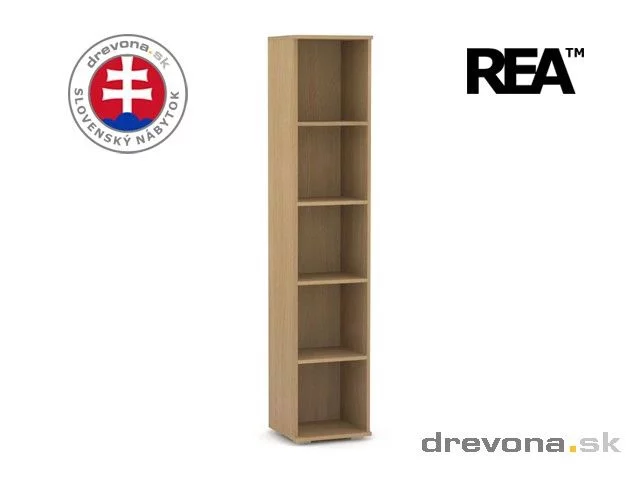REA OFFICE 50 - úzký otevřený regál