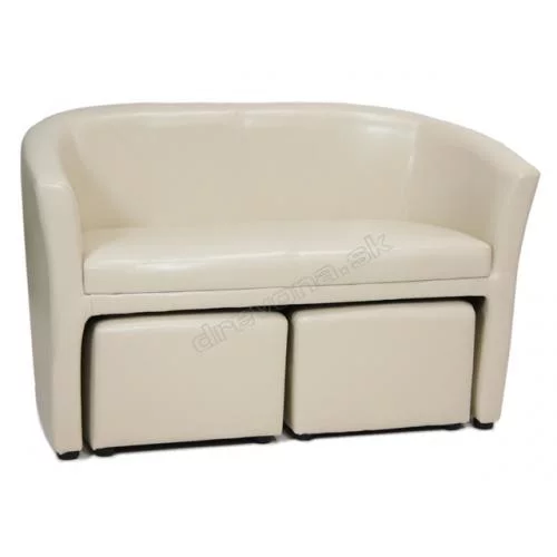 AVA HOLGER II - elegantní dvojkřeslo s taburetem