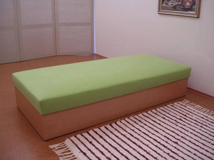 BEÁTA LAMINO - čalouněná válenda s úložným prostorem z lamina