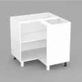 REA ALFA KDR-90-72- bílá - korpus dolní rohové skříňky
