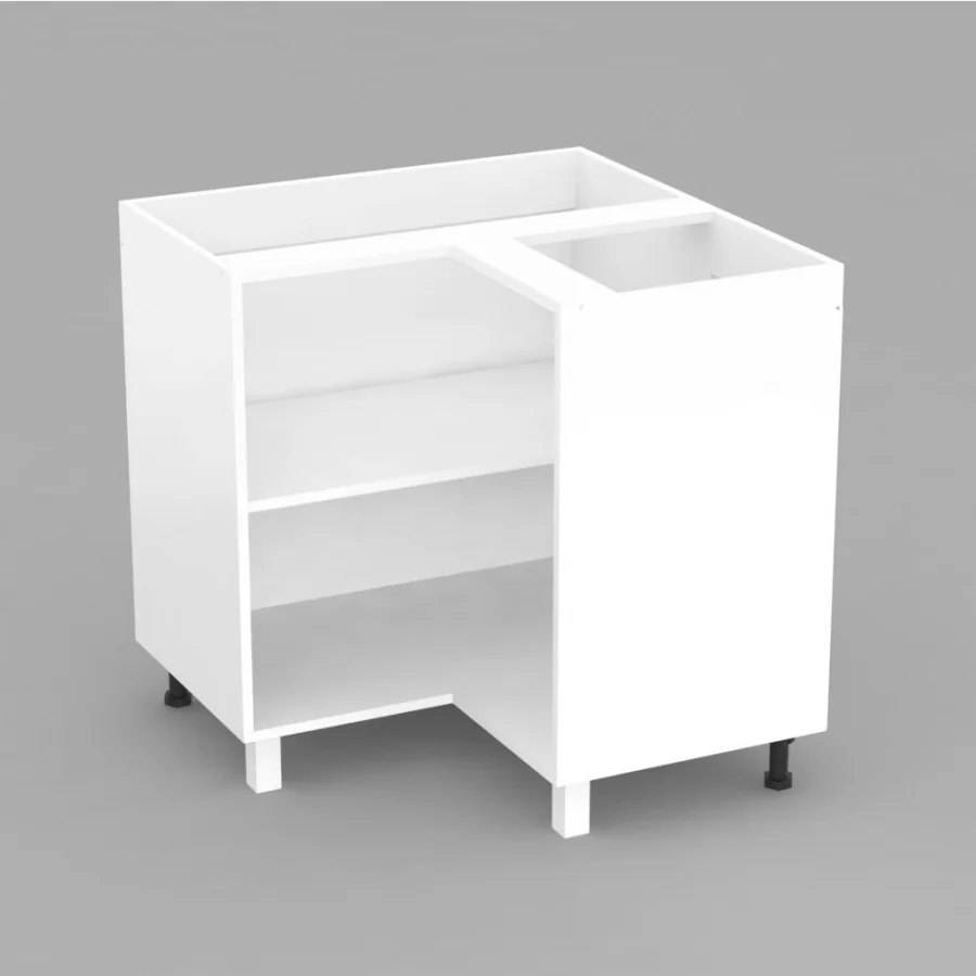 REA ALFA KDR-90-72- bílá - korpus dolní rohové skříňky