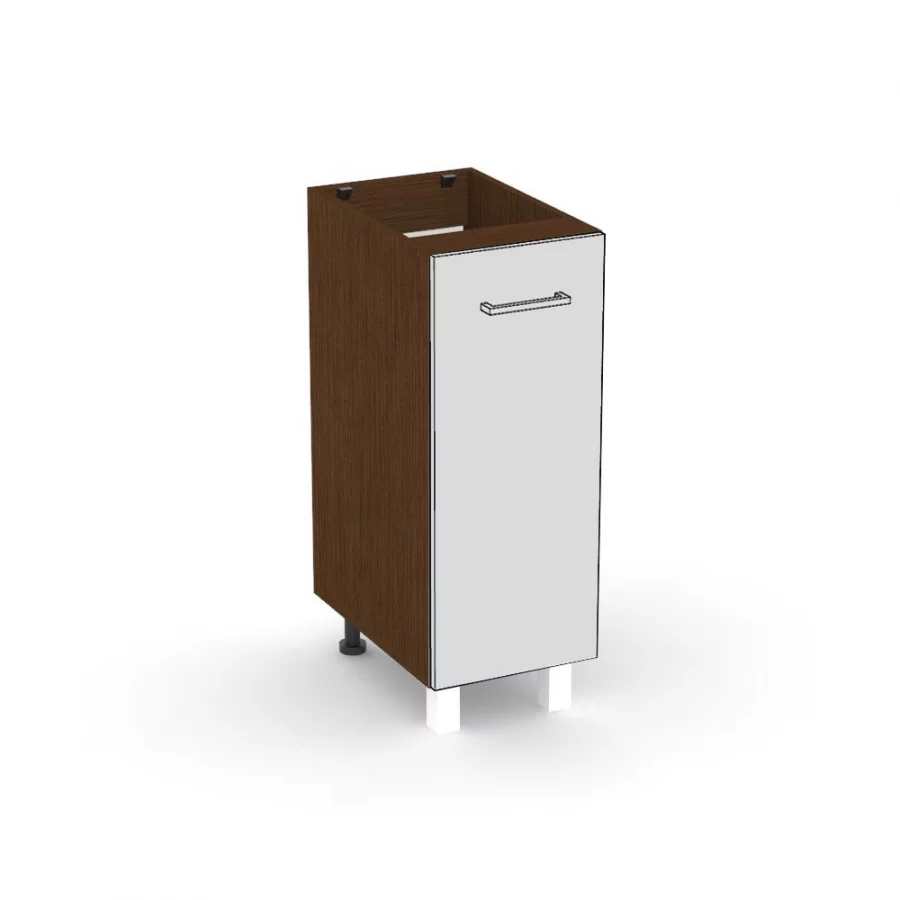 REA ALFA KDV-30-72 - wenge - korpus spodní skříňky