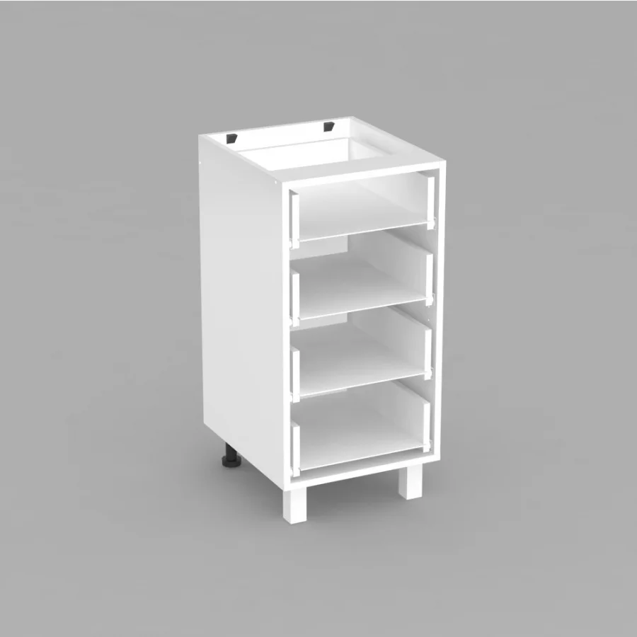 REA ALFA KDZ-40-72 - bílá - korpus spodní zásuvkové skříňky