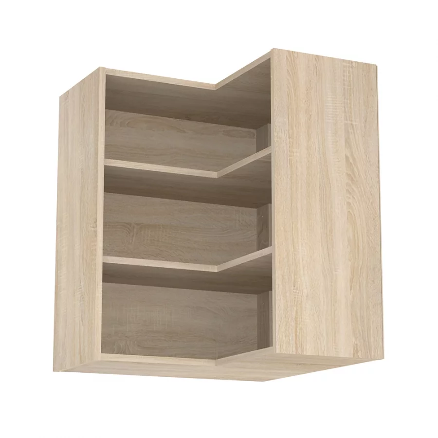 REA ALFA KHR-60-72 - dub bardol - korpus horní rohové skříňky