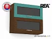 REA ALFA - horní skříňka výklopná (prosklená nebo plná dvířka) - 60 cm KHV-60-57