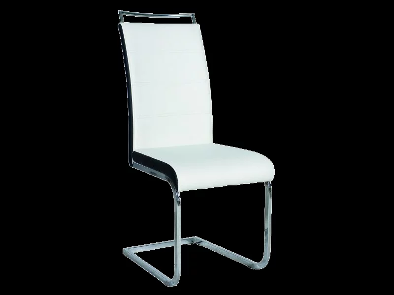 SI-701- moderní velmi elegantní jídelní židle -> bílá + černá