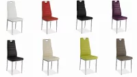 SI-713 - elegantní jídelní židle s chromovým prvkem v opěradle