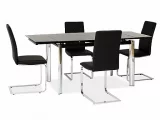 SI-927 - elegantní rozkládací jídelní stůl -> černá