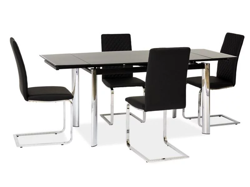 SI-927 - elegantní rozkládací jídelní stůl -> černá