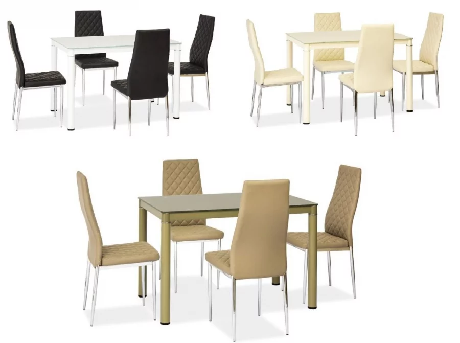 SI-934 - jednoduchý elegantní pevný jídelní stůl ve 4 barvách