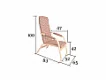 Křeslo PEDRO R46