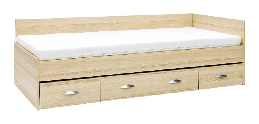 PLUTO - jednoduché lůžko s úložným prostorem