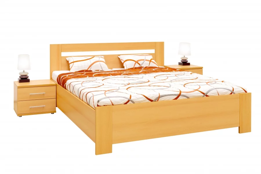 HERA - dvoulůžko s polohovacími rošty a úložným prostorem