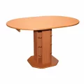 Rozkládací jídelní stůl S07 - 90/126×90 rozkládací kulatý