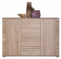 GRESS 2D4S - dvoudveřová komoda se čtyřmi zásuvkami