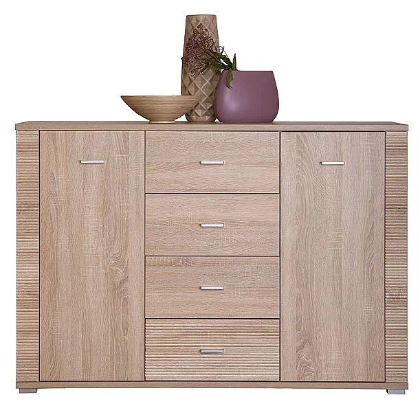 GRESS 2D4S - dvoudveřová komoda se čtyřmi zásuvkami