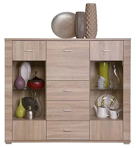 GRESS 2W3S1B - elegantní komoda s barem