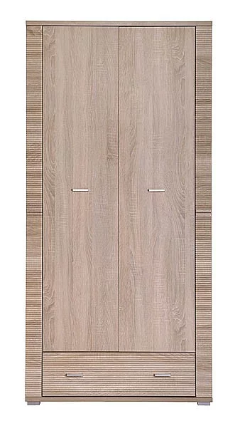 GRESS 2D1S - dvoudveřová šatní skříň se zásuvkou