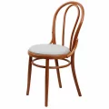 Ručně ohýbaná židle s čalouněným sedákem Z165 - tradiční výroba