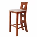 Elegantní barová židle s čalouněným sedákem Z89