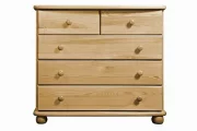 Komoda 02P classic borovice masiv hloubka 46 cm