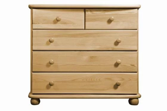 Komoda 02P classic borovice masiv hloubka 46 cm