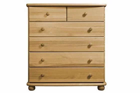 Komoda K06 classic borovice masiv hloubka 42 cm