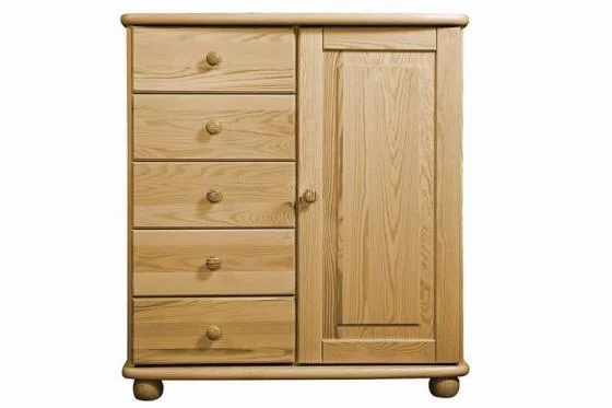 Komoda K07 classic borovice masiv hloubka 42 cm