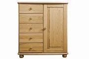 Komoda 07P classic borovice masiv hloubka 46 cm