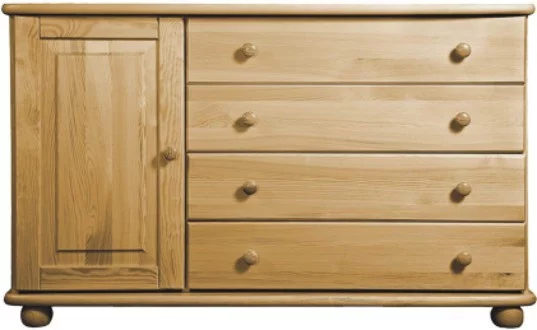 Komoda K12 classic borovice masiv hloubka 42 cm