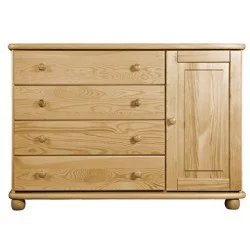 Komoda K13 classic borovice masiv hloubka 42 cm