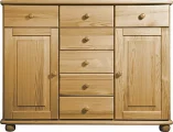 Komoda K17 classic borovice masiv hloubka 42 cm