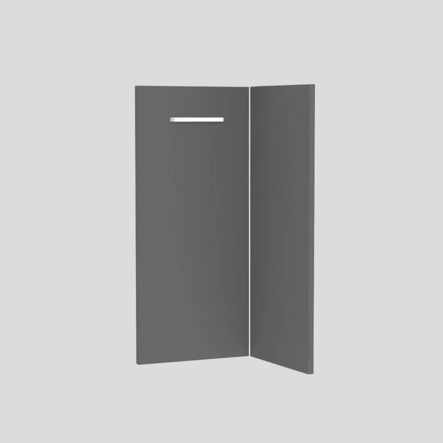 REA ALFA DPR-90-72 - graphite - dvířka dolní rohové skříňky