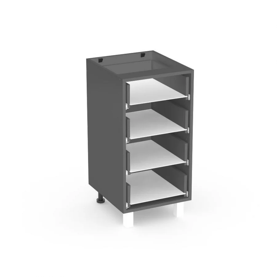 REA ALFA KDZ-40-72 - graphite - korpus spodní zásuvkové skříňky