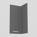 REA ALFA DPR-60-72 - graphite - dvířko k rohové skříňce