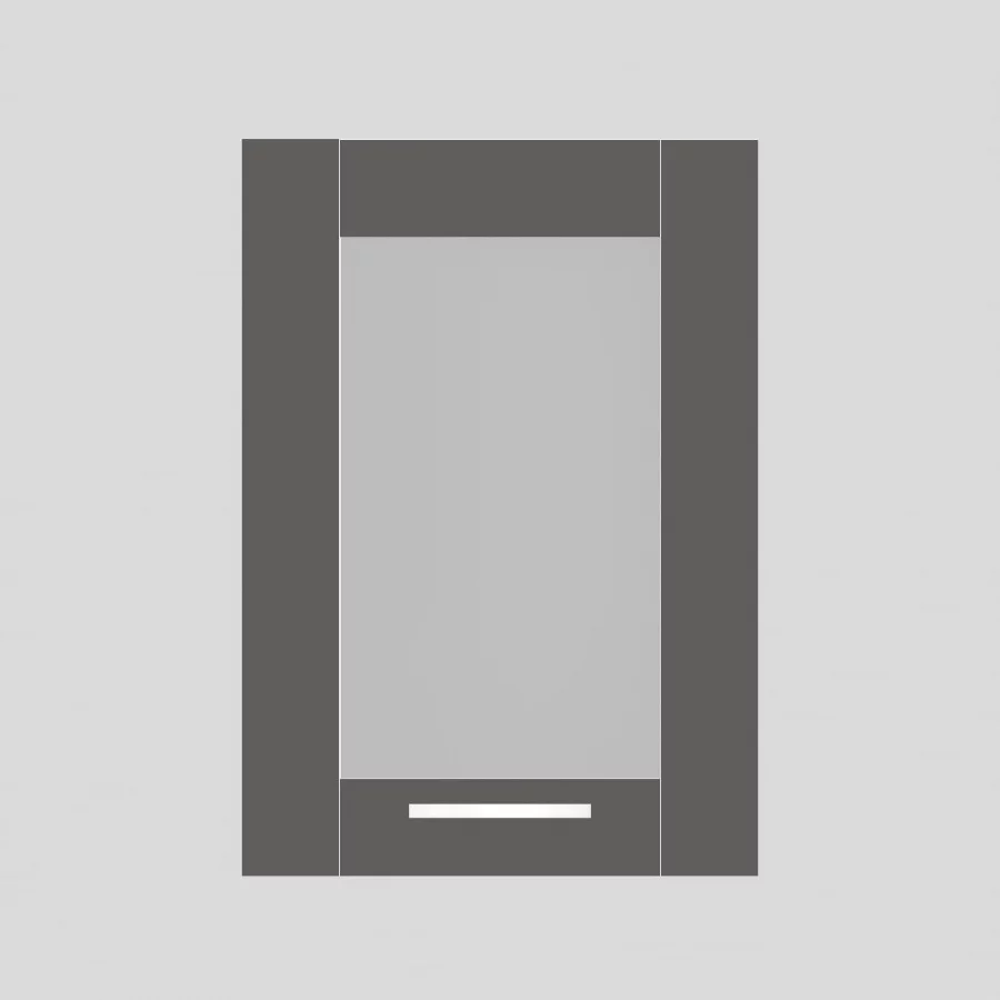 REA ALFA DSO-40-57 - graphite - dvířko se sklem 