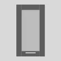 REA ALFA DSO-40-72 - graphite - prosklené dvířko ke skříňce