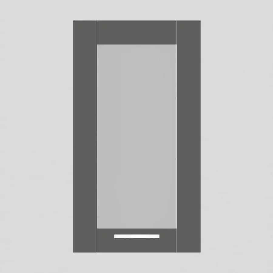 REA ALFA DSO-40-72 - graphite - prosklené dvířko ke skříňce