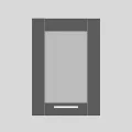 REA ALFA DSO-40-72 - graphite - prosklené dvířko ke skříňce