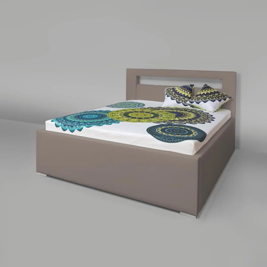 AVA LERYN čalouněná postel s úložným prostorem 180 x 200 bez LED osvětlení