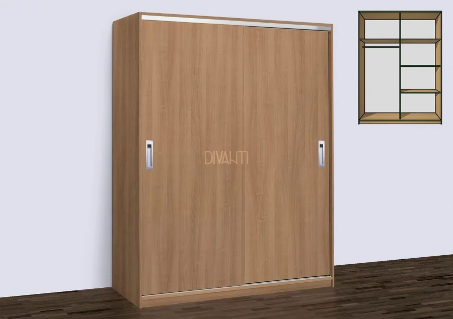 Šatní skříň ALENA 120-150 - bez zrcadla