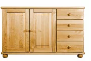 Komoda 15P classic borovice masiv hloubka 46 cm