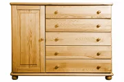 Komoda 19P classic borovice masiv hloubka 46 cm