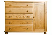 Komoda 20P classic borovice masiv hloubka 46 cm