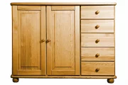 Komoda 22P classic borovice masiv hloubka 46 cm